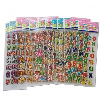 10 Sheets/lot Super multi Design 3D Puffy Bubble Waterpoof Stickers Fruits Smile Animal Children Kids Boy Girl DIY Toy WYQ