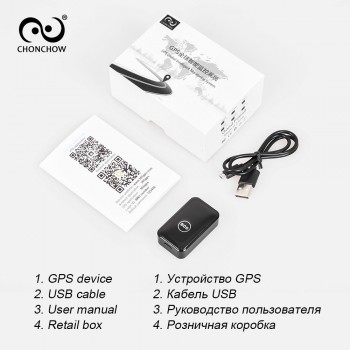 ChonChow Mini GPS Tracker Children 7 Days Work Time GPS/WIFI/LBS Micro Gps Tracker Bike Moto GSM GPS Locator Mini Tracker