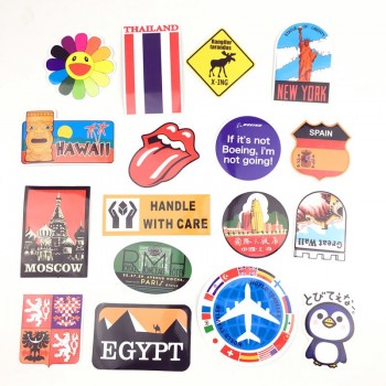 Mix 40PCS Retro Style Travel Hotel Logo Hawaii Stickers for Travel Suitcase Wall Pencil Box Bike Sliding Car Sticker DIY Decals
