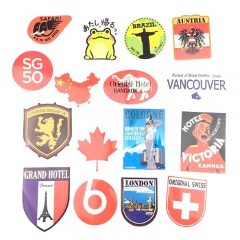 Mix 40PCS Retro Style Travel Hotel Logo Hawaii Stickers for Travel Suitcase Wall Pencil Box Bike Sliding Car Sticker DIY Decals