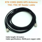 Applied to RTK GNSS antenna, CORS GPS antenna, connector cable RG58, pure copper cable TNC connectorsTNC 10 meters,