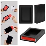Magic Poker Disappearing Box Close Up Magic Trick Fun Poker Vanishing Case Amazing Playing Card Kids Novelty Toys Gift