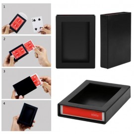 Magic Poker Disappearing Box Close Up Magic Trick Fun Poker Vanishing Case Amazing Playing Card Kids Novelty Toys Gift