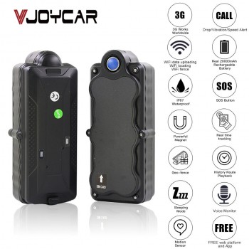 VJOYCAR TK20G China Best 4G 3G GPS Tracker Car Waterproof Portable 20000mAh Battery WiFi SD Data Logger GSM Voice Monitor Bug
