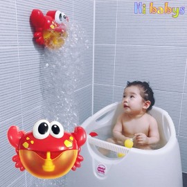 Baby Bath Toy Bubble Crab Bath Automatic Bubble Maker Children Bathtub Pool Swimming Soap Machine Music Water Toy for Kids