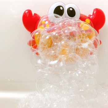 Baby Bath Toy Bubble Crab Bath Automatic Bubble Maker Children Bathtub Pool Swimming Soap Machine Music Water Toy for Kids
