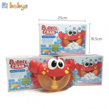 Baby Bath Toy Bubble Crab Bath Automatic Bubble Maker Children Bathtub Pool Swimming Soap Machine Music Water Toy for Kids