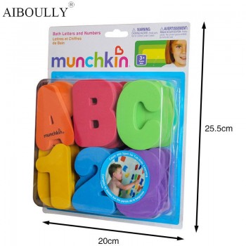 36-Piece MunchkinS Child Puzzle Baby Toy EVA Bath Alphanumeric Letters Numbers Bathroom Water Toys Early Educational Kid Toy