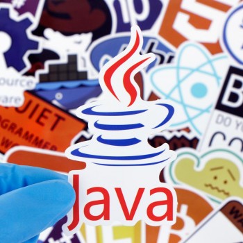 50 Pcs Internet Java Sticker Geek programmer Php Docker Html Bitcoin Cloud C++ Programming Language For Laptop Car DIY Stickers