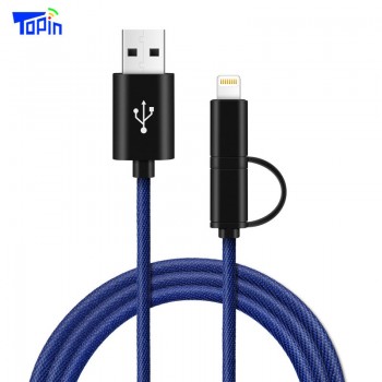 Micro-USB Lightning 2in1 Data Charging Cable GPS Tracker Wifi LBS Remote Tracking Voice Monitor for iPhone Android Car Vehicle