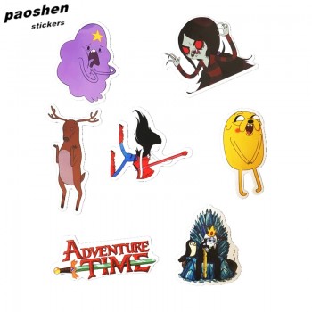 30pcs Adventure Time Cartoon Pvc Waterproof Sticker For Luggage Wall Car Laptop Bicycle Motorcycle Notebook Laptop Toys Stickers