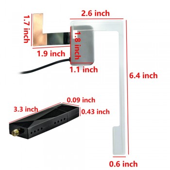 DAB+ usb cable with antenna Tuner Receiver for Android car dvd player car radio gps with 4.4 or 5.11 os and DAB application easy