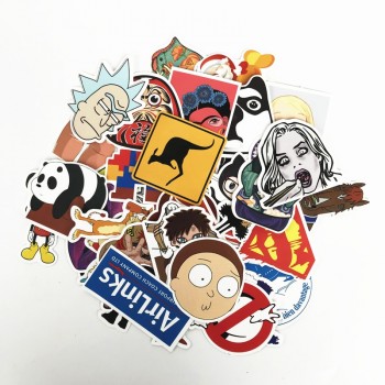 2018 50pcs Random Mixed Sticker for Snowboard Laptop Luggage Car Fridge Car- Styling Vinyl Decal home decor Stickers Pegatinas