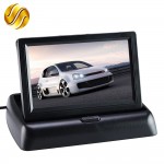 Car Monitor 4.3 Display for Rear View Camera Foldable Color TFT LCD  4.3 Inch HD Screen For Car Reverse
