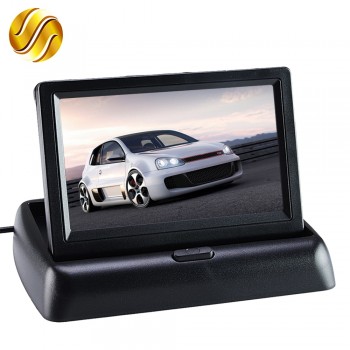 Car Monitor 4.3 Display for Rear View Camera Foldable Color TFT LCD  4.3 Inch HD Screen For Car Reverse