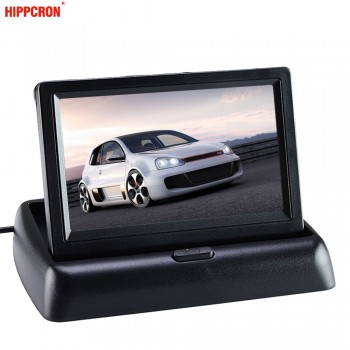 Car Monitor 4.3 Display for Rear View Camera Foldable Color TFT LCD  4.3 Inch HD Screen For Car Reverse