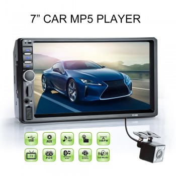 SINOVCLE MP5 Auto Media Player Double Dins USB Bluetooth Audio Car Radio Multimidia MP5 12V FM HD 7 Touch Screen Stereo Radio