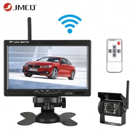 JMCQ 7 TFT LCD Wireless Wired Car Monitor HD Display Reverse Camera Parking System For Car Rearview Monitors For Truck work car
