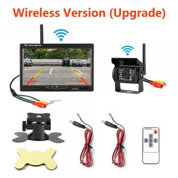 JMCQ 7 TFT LCD Wireless Wired Car Monitor HD Display Reverse Camera Parking System For Car Rearview Monitors For Truck work car