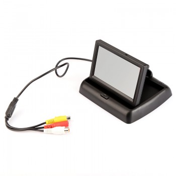 BYNCG Parking Car Mirror HD 4.3 inch TFT LCD Color Display Foldable Car Monitor for Rear view Camera Night Vision Reversing