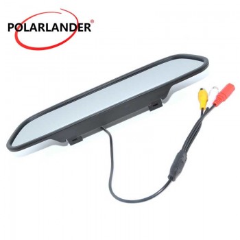 freeshipping High resolution DC 12V LCD display Car Rearview Mirror Monitor 5.0 inch for DVD Camera VCR