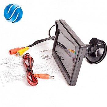 Car Monitor TFT LCD 5.0Inch 800*480 16:9Screen 2 Way Video Input HD Digital Colorful For Rear View Reverse Camera VCD DVD