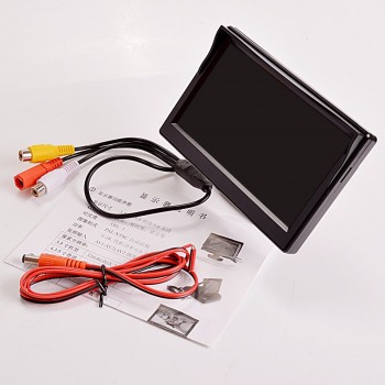 Viecar 5 Car Monitor parking reverse camera TFT LCD 5.0 Inch 800*480 16:9 Screen HD Digital Colorful for rear camera VCD DVD
