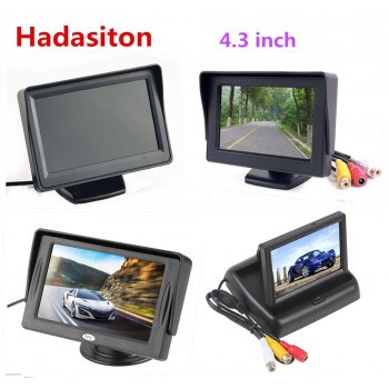 Car Monitor 4.3 inch TFT LCD Color Screen Reverse parking assistance with 2 AV input