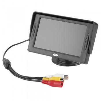 Car Monitor 4.3 inch TFT LCD Color Screen Reverse parking assistance with 2 AV input