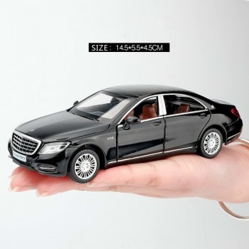 1/32 Maybach S600 Diecast Metal Car Models High Simulation Vehicle Toy With Light Music 6 Doors Can Be Opened Gifts For Children