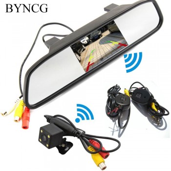 Car Mirror Monitor Rearview With Backup Reverse Camera TFT LCD Color Parking Assistance Rear View Camera Car Styling