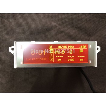 Original High Quality Support USB Bluetooth 4 Menu Display Screen Red Monitor 12 pin for Peugeot 307 407 408 citroen C4 C5