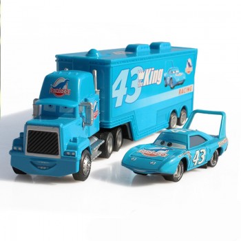 Disney Pixar Cars 2 3 Toy Lightning McQueen Jackson Storm Mack UncleTruck King 1:55 Diecast Metal Car Toy Children Birthday Gift