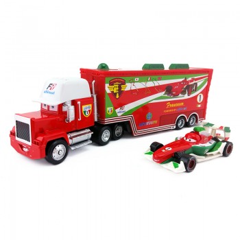 Disney Pixar Cars Mack Lightning McQueen amp; Chick Hicks amp; King amp; Fabulous Hudson Truck Toy Car 1:55 Loose New amp; Free Shipping