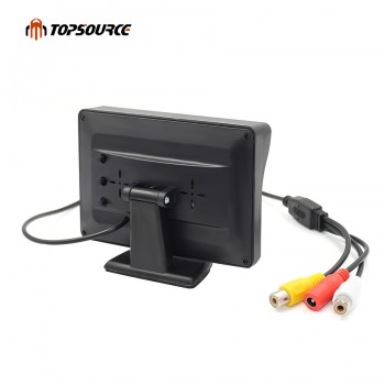TOPSOURCE 4.3 Auto LCD 2 in 1 TFT Rear view Camera Parking Color Monitor + LED Night Vision CCD Backup Camera With Car Monitors
