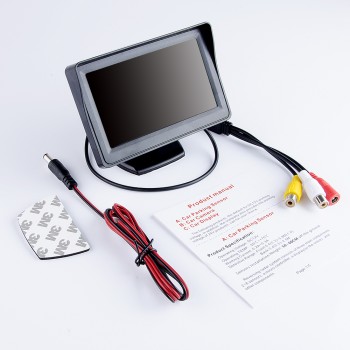 SINOVCLE Car Monitor 4.3 Screen For Rear View Reverse Camera TFT LCD Display HD Digital Color 4.3 Inch PAL/NTSC