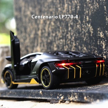 LP770 1:32 Lamborghini Car  Alloy Sports Car Model Diecast Sound Light Super Racing Car Lifting Tail Hot Wheel For Children