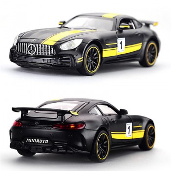 Mini 1:32 For Mercedes-Benz AMG GT3 Alloy Model Sound And Light Pull Back Toy Car