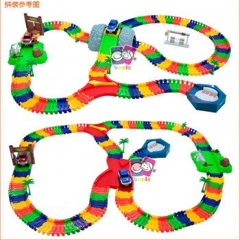 5.5cm DIY Universal Accessories for Glow in the Dark  Magical Track Educational Rail Car Toy Racil Tracks Car Kids For Toys Gift