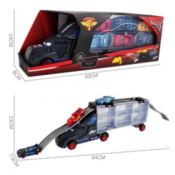 Disney Diecast Metal Alloy Pixar Cars 3 Metal Truck Hauler with 6 Small Cars Disney Cars 3 Jackson Storm McQueen Toys For Kids