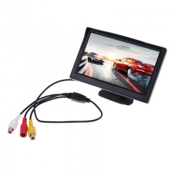 VODOOL 5 Inch TFT LCD Rear View Display Monitor Waterproof Night Vision Reversing Backup Rearview Camera Quality Car Monitors