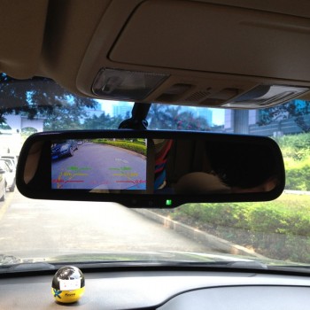 ANSHILONG 4.3 TFT LCD rear view mirror car monitor video input 2Ch with a special mounting bracket