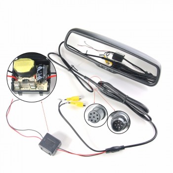 ANSHILONG 4.3 TFT LCD rear view mirror car monitor video input 2Ch with a special mounting bracket