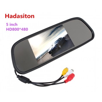 Reversing parking monitor 5 inch TFT LCD Color Screen Car monitor Rearview mirror monitor,Rearview camera optional