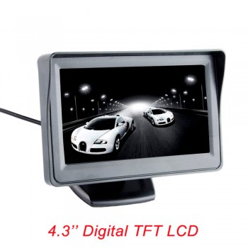 Viecar 4.3-inch color TFT LCD monitor display Car parking rearview backup 4.3 video PAL/NTSC FREE SHIPPING