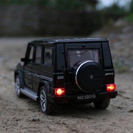 Alloy Model Car Sound Light Pull Back Toy Car For Benz G65 SUV Jeep AMG