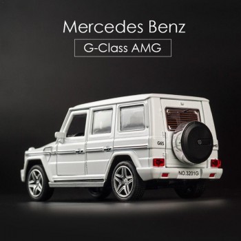 Alloy Model Car Sound Light Pull Back Toy Car For Benz G65 SUV Jeep AMG