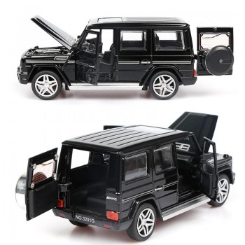 Alloy Model Car Sound Light Pull Back Toy Car For Benz G65 SUV Jeep AMG