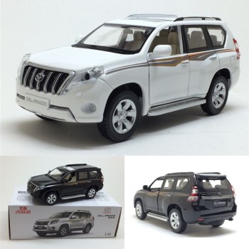 High simitation 1:32 TOYOTA LAND CRUISER PRADO Alloy Metal Car Model Toys With Pull Back For Kids Birthday Gifts free shipping