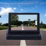 Parking  4.3  Foldable Tft Lcd Color Camera Rearview Mirror Car Monitor for Rear View Camera